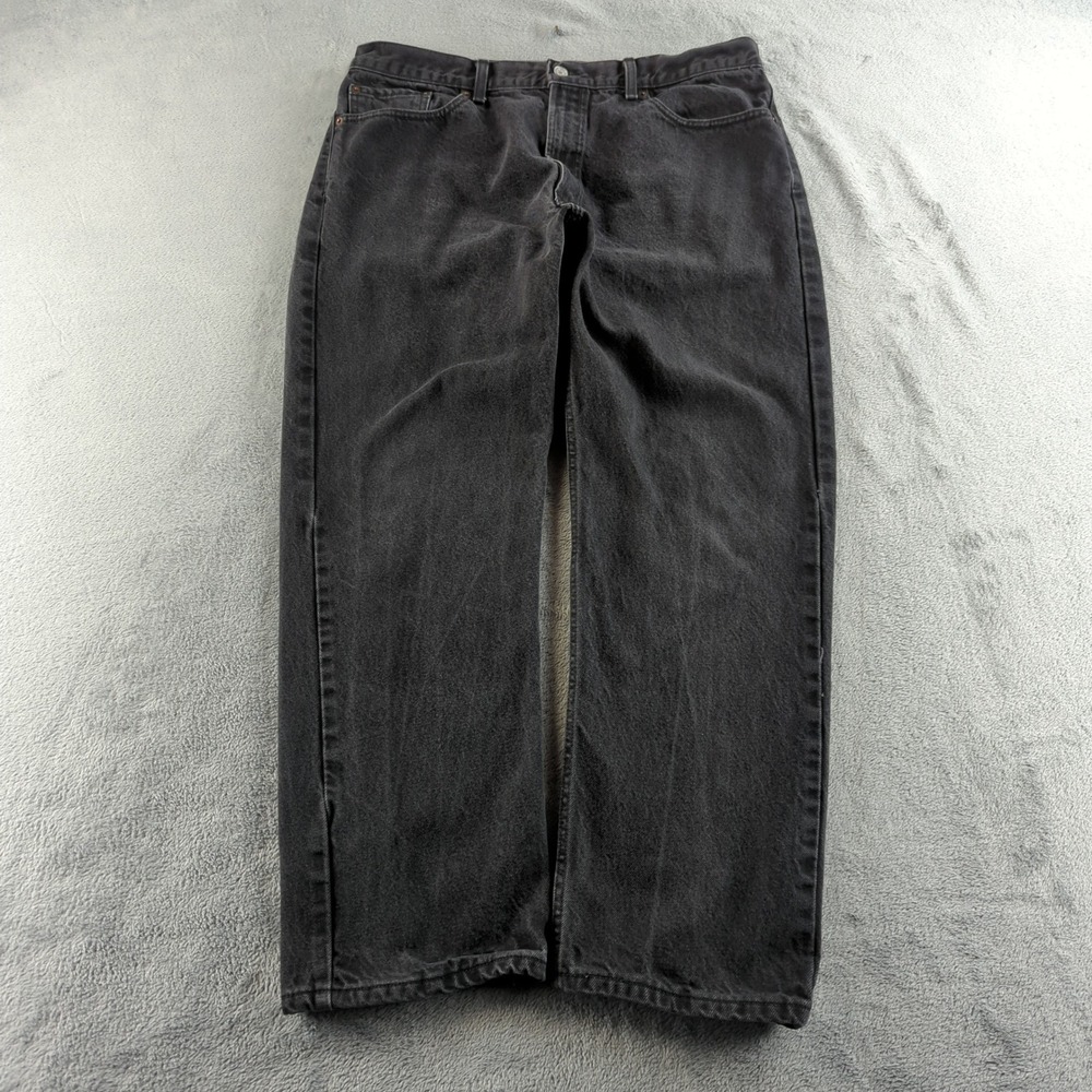 Vintage Y2K Levis Jeans 38x30 (Fits 36x29) Black Faded 505‎ Wide Grunge Skater